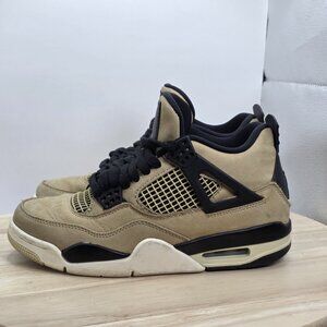 Air Jordan 4 Retro Mushroom W Mocha Brown Tan Black Rare Women’s Size 6 / 4.5Y